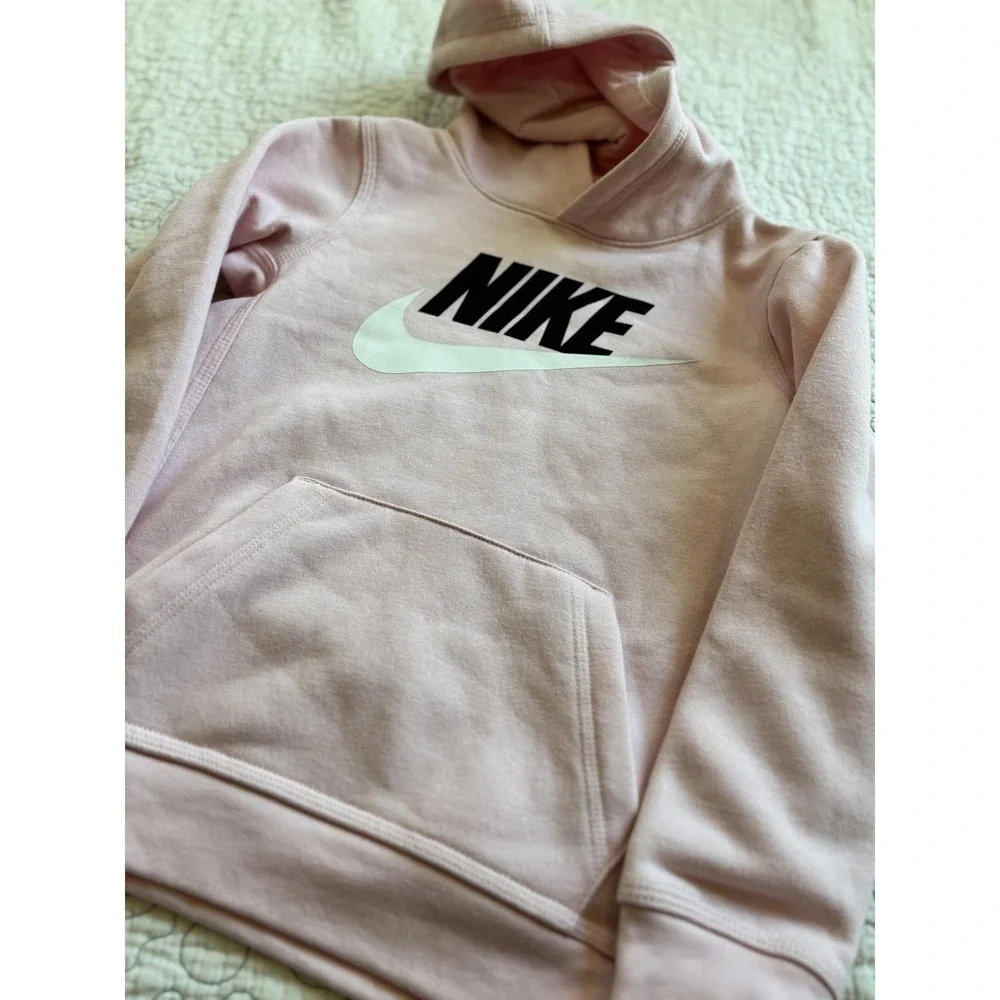 Nike Girl's Pink Hoodie Sweatshirt Size 7 #480‎ NWOT